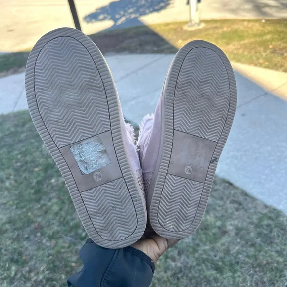 Guess Women's Quilted Suede Brown Faux Fur Lined Rhinestone Comfort Boots Size 7 - Picture 7 of 10